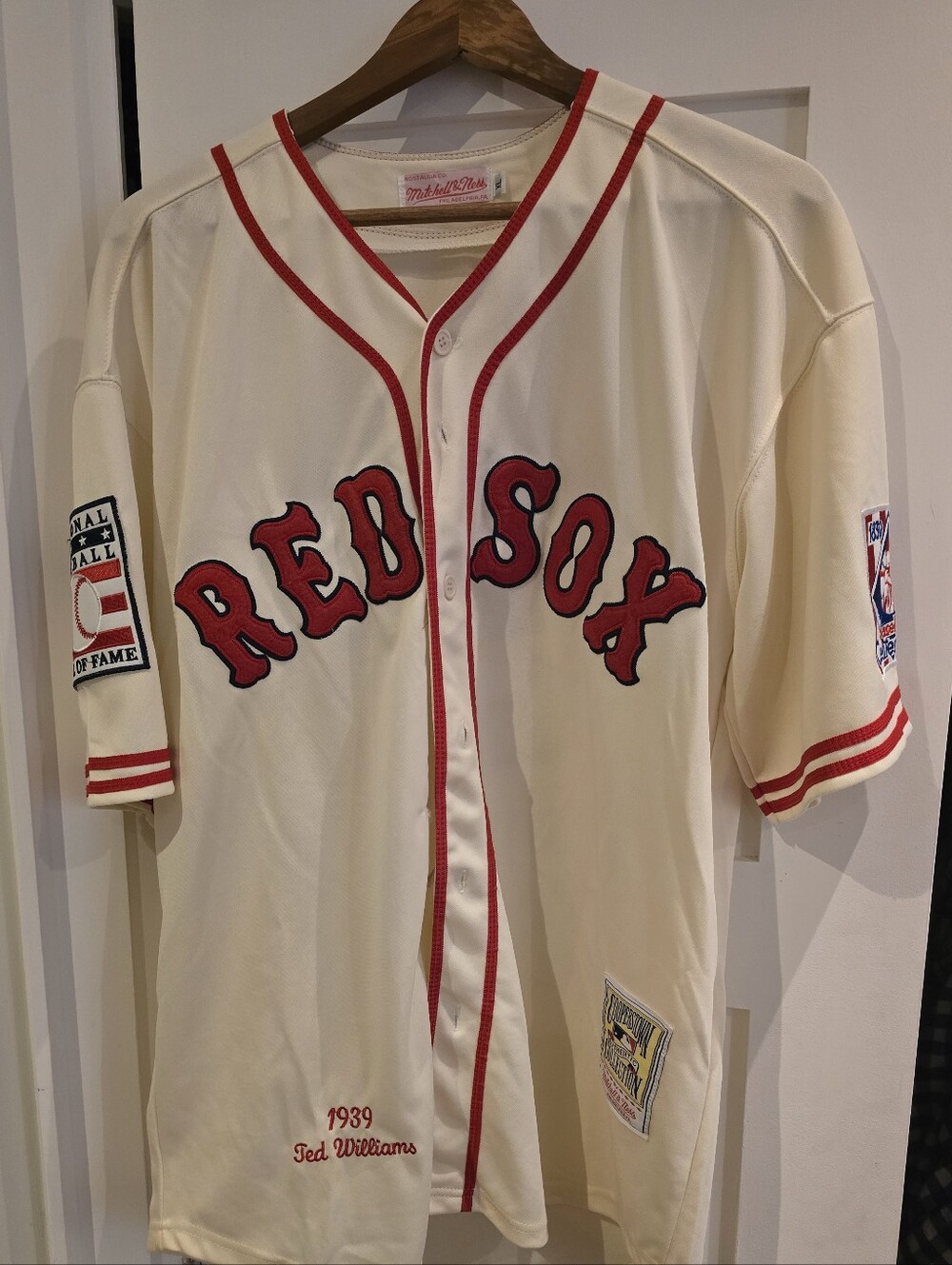 Boston Red Sox Ted Williams Cooperstown Baseball Jersey